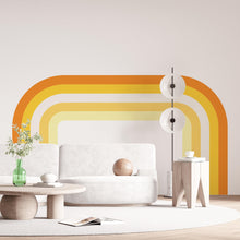 Load image into Gallery viewer, Stripes Rainbow Wall Sticker Peel And Stick Playroom Colorful Children Made In USA