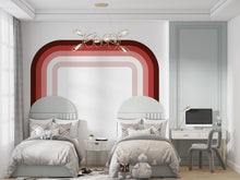 Load image into Gallery viewer, Stripes Rainbow Wall Sticker Peel And Stick Playroom Colorful Children Made In USA