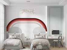 Load image into Gallery viewer, Rainbow Stripes Wall Mural Large Wall Decal Living Room Earthy Tones Family Easy To Apply Forest