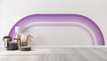 Load image into Gallery viewer, Rainbow Stripes Wall Mural Large Wall Decal Living Room Earthy Tones Family Easy To Apply Forest