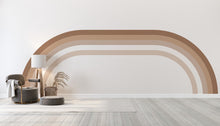 Load image into Gallery viewer, Rainbow Stripes Wall Mural Large Wall Decal Living Room Earthy Tones Family Easy To Apply Forest
