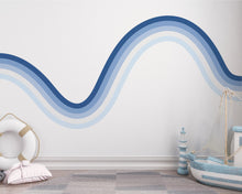Load image into Gallery viewer, Stripes Rainbow Removable Vinyl Wall Art Decal Teen Room Modern Style Teens Custom Decal