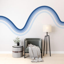 Load image into Gallery viewer, Stripes Rainbow Removable Vinyl Wall Art Decal Teen Room Modern Style Teens Custom Decal