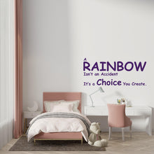 Load image into Gallery viewer, Rainbow Wall Decal Phrase Joy Is a Choice Modern Vinyl Wall Art Wall Mural Kids Room