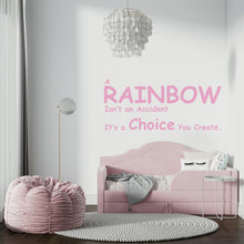 Load image into Gallery viewer, Rainbow Wall Decal Phrase Joy Is a Choice Modern Vinyl Wall Art Wall Mural Kids Room