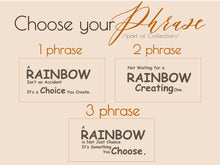 Load image into Gallery viewer, Rainbow Wall Decal Phrase Joy Is a Choice Modern Vinyl Wall Art Wall Mural Kids Room