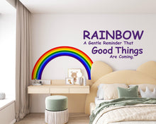 Load image into Gallery viewer, Rainbow Quote Wall Decal Phrase Everyday Luck Positive Vinyl Decor Vinyl Wall Art Wall Mural Kids Room