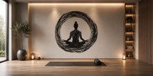 Load image into Gallery viewer, Meditation Wall Decal Zen Circle Yoga Wall Art Spiritual Vinyl Sticker Minimalist Wellness Decor Yoga Studio Wall Mural Meditation Room