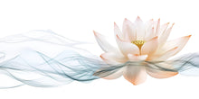 Load image into Gallery viewer, Lotus Flower Wall Decal Zen Yoga Wall Art Meditation Room Decor Wellness Vinyl Sticker Spa Wall Mural Minimalist Spiritual Decor