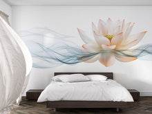 Load image into Gallery viewer, Lotus Flower Wall Decal Zen Yoga Wall Art Meditation Room Decor Wellness Vinyl Sticker Spa Wall Mural Minimalist Spiritual Decor