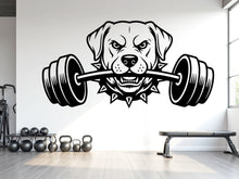 Load image into Gallery viewer, Golden Retriever Gym Wall Decal Custom fitness Decor Workout Art Vinyl Dog Lover Strong Gym Wall Stickers Bedroom Workout Motivation 1124RS