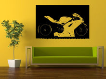 Load image into Gallery viewer, Motorcycle Sport Custom Crotch Rocket Racing Motorbike Bike Wall Decal Vinyl Sticker Mural Room Decor L858