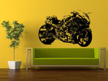 Load image into Gallery viewer, Motorcycle Sport Custom Paint Art Crotch Rocket Racing Motorbike Bike Wall Decal Vinyl Sticker Mural Room Decor L860