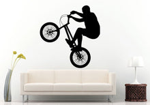 Load image into Gallery viewer, Bmx Bike Bicycle Extreme Sport Games Stunt Trick Wheelie Wall Decal Vinyl Sticker Mural Room Decor L866