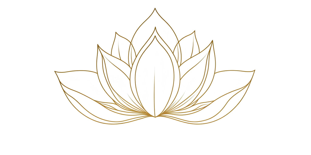 Gold Lotus Wall Mural, Yoga Studio Wallpaper, Zen Line Art Decor, Meditation Room Wall Art, Minimal Spa Mural, 661mv