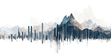 Load image into Gallery viewer, Mountain City Wall Mural, Modern Office Wallpaper, Urban Skyline Wall Art, Executive Workspace Decor, Corporate Nature Mural, 674mv