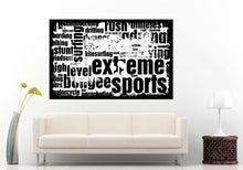 Load image into Gallery viewer, Sports Words Related Typography Wall Decal Vinyl Sticker Mural Room Decor L875