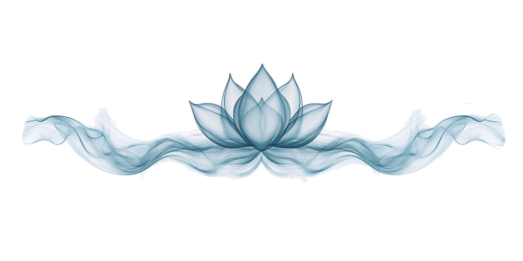 Blue Lotus Wall Decal Yoga Studio Wall Art Zen Meditation Vinyl Sticker Wellness Room Decor Spiritual Lotus Flower Mural