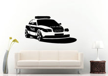 Load image into Gallery viewer, Cool Fast Police Car Vehicle Protect And Serve Wall Decal Vinyl Sticker Mural Room Decor L881