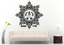 Load image into Gallery viewer, Namaste Flower Mandala Yoga Room Studio Wall Decal Vinyl Sticker Mural Room Decor L895