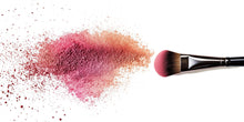 Load image into Gallery viewer, Makeup Brush Wall Mural, Pink Powder Wallpaper, Beauty Salon Wall Decor, Cosmetic Art, Glam Makeup Room Decal, 579mv
