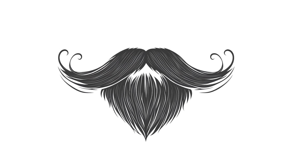 Mustache Beard Wall Mural, Barber Shop Wallpaper, Men’s Grooming Wall Decal, Beard Salon Decor, Masculine Office Art, 594mv