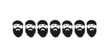 Load image into Gallery viewer, Bearded Man Wall Mural, Barber Shop Wallpaper, Beard Face Wall Decal, Men’s Grooming Salon Office Decor, 598mv
