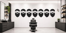 Load image into Gallery viewer, Bearded Man Wall Mural, Barber Shop Wallpaper, Beard Face Wall Decal, Men’s Grooming Salon Office Decor, 598mv