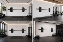 Load image into Gallery viewer, Barbell Wall Mural, Gym Wallpaper, Weightlifting Wall Decal, Home Gym Decor, Fitness Studio Workout Room Art, 607mv