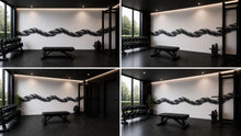 Load image into Gallery viewer, Battle Rope Wall Mural, Gym Wallpaper, Fitness Studio Wall Decal, Home Gym Decor, Strength Training Room Art, 623mv