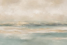Load image into Gallery viewer, Abstract Coastal Wallpaper Mural | Modern Ocean Horizon Wall Mural | Neutral Textured Beach Wallpaper Decor | Peel and Stick 860LU