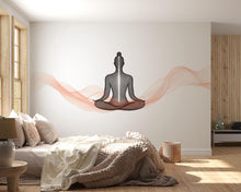Load image into Gallery viewer, Meditation Chakra Wall Decal Yoga Studio Wall Art Zen Wellness Mural Spiritual Meditation Room Decor Modern Spa Vinyl Sticker