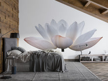 Load image into Gallery viewer, Lotus Flower Wall Decal Yoga Studio Wall Art Zen Wellness Mural Minimalist Spa Decor Meditation Room Vinyl Sticker