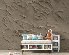Load image into Gallery viewer, Mushroom Greige Plaster Texture Wallpaper | Warm Earth Tone Abstract Peel and Stick | Rustic Clay Wall Effect | Modern Textured Mural 421DE