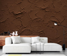 Load image into Gallery viewer, Cocoa Plaster Texture Wallpaper | Warm Earth Tone Abstract Peel and Stick | Rustic Clay Wall Effect | Modern Textured Mural 423DE