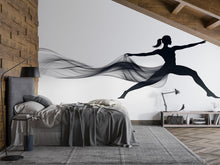 Load image into Gallery viewer, Yoga Pose Wall Decal Modern Fitness Studio Wall Art Meditation Mural Wellness Gym Decor Peel And Stick Vinyl Sticker
