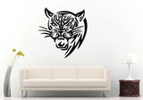 Tiger Jungle Cat Tribal Predator Animal Wall Decal Vinyl Sticker Mural Room Decor L897