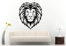 Load image into Gallery viewer, Lion Leo Head Beautiful Mane Tribal African Cat Predator Animal Wall Decal Vinyl Sticker Mural Room Decor L904