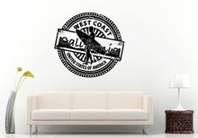 Load image into Gallery viewer, California West Coast Surfer Surfboard Stamp Logo Emblem Wall Decal Vinyl Sticker Mural Room Decor L913