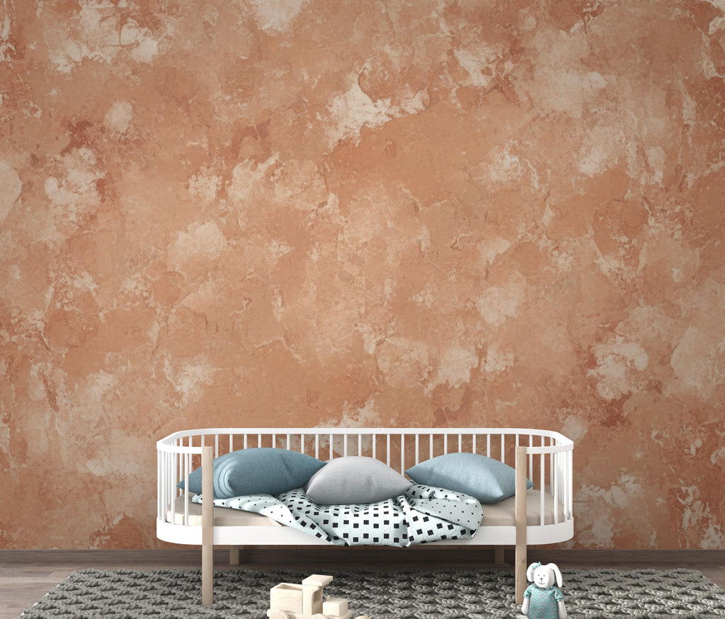 Wabi Sabi Terracotta Wallpaper Peel and Stick | Japandi Clay Plaster Wall Mural | Earthy Textured Neutral | Zen Minimalist Home Decor 427DE