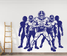 Load image into Gallery viewer, Large Custom Name American Football Team wall decal Sport Wall Decal Kids Decal Personalized Gifts wall Vinyl Wall Sticker Boy Room 1149RS