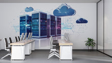 Load image into Gallery viewer, Cloud Computing Wall Decal Data Center Server Wall Mural Technology Office Decor IT Company Peel And Stick Wall Art