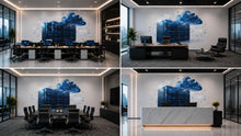Load image into Gallery viewer, Cloud Server Wall Decal Data Center Wall Mural IT Office Decor Cloud Computing Wall Art Technology Office Sticker Peel And Stick