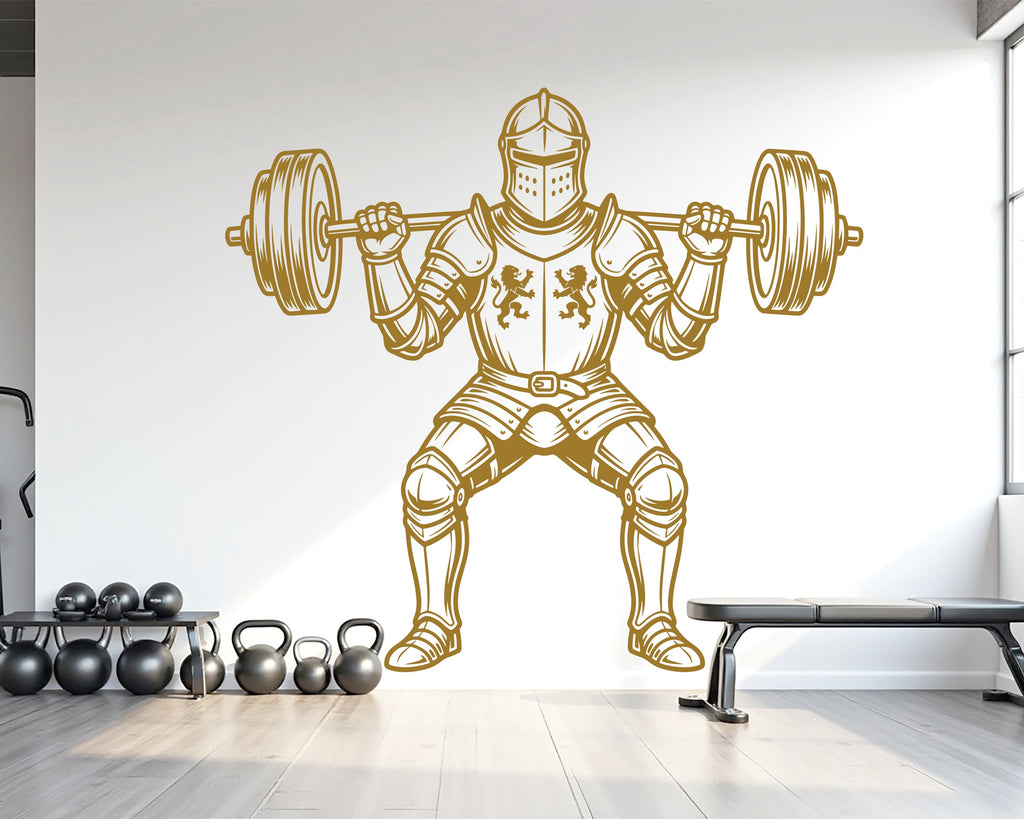 Medieval Knight Gym Wall Decor Ancient Fitness Wall Art Skull Gym Wall Decals Spartan Wall Decal Gifts Home Gym Wall Sticker Gym 1153RS