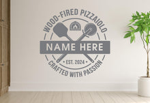 Load image into Gallery viewer, Pizza Wall Decal | Restaurant Pizzeria Decor | Pizzeria art | Custom Name
