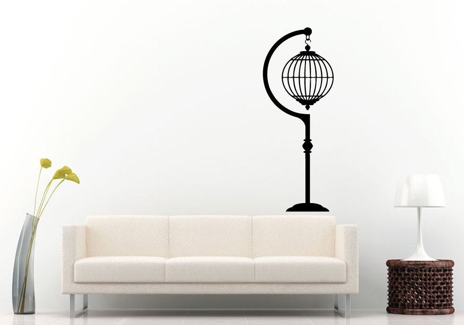 Hanging Bird Cages Wall Decal Vinyl Sticker Mural Room Decor L956