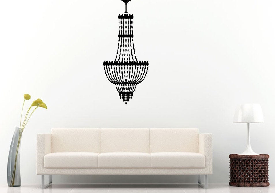 Chandelier Amazing Beautiful Design Wall Decal Vinyl Sticker Mural Room Decor L961