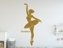 Load image into Gallery viewer, Ballerina Girl Wall Decal, Ballet Wall sticker, Ballerina wall art Kids room Decal 430DE