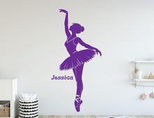 Load image into Gallery viewer, Ballerina Girl Wall Decal, Ballet Wall sticker, Ballerina wall art Kids room Decal 430DE