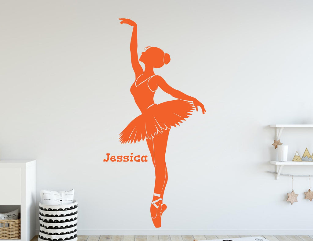 Ballerina Girl Wall Decal, Ballet Wall sticker, Ballerina wall art Kids room Decal 430DE
